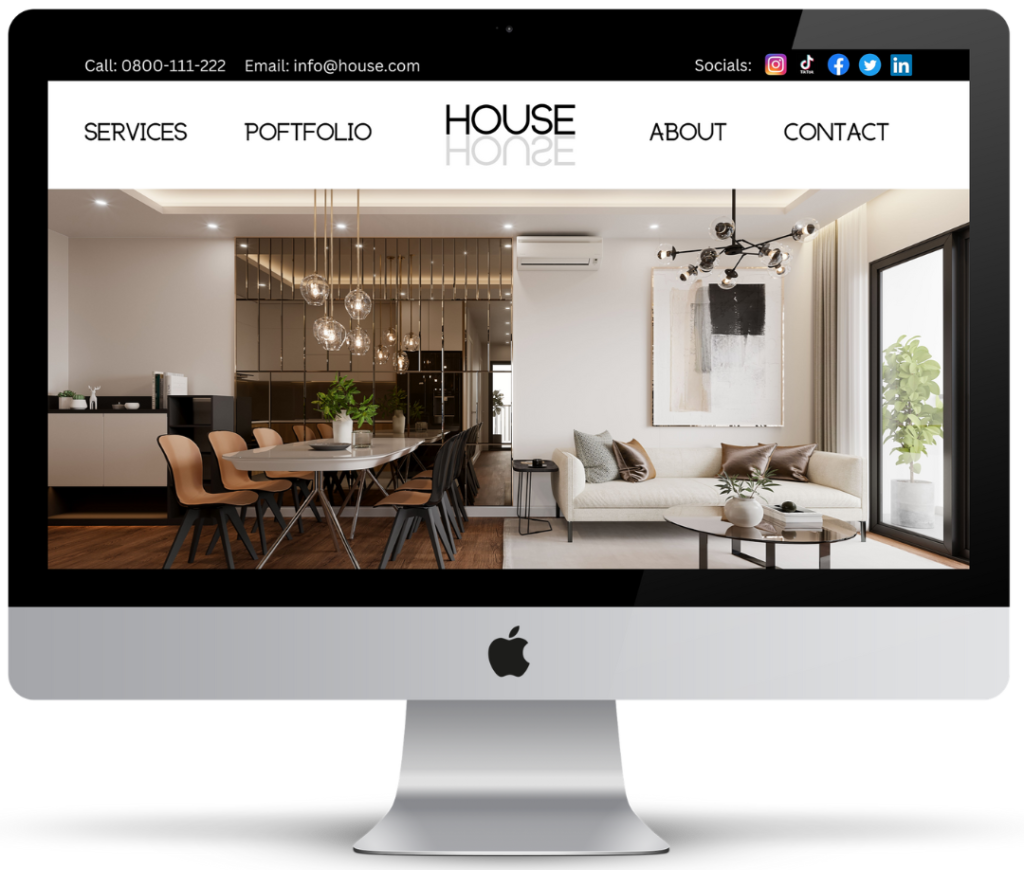 Our latest home builders website design for house