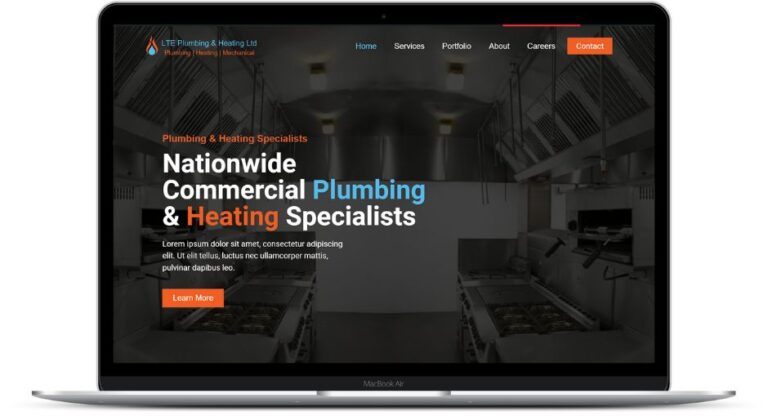 Digital marketing plumbing website