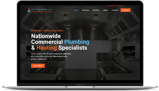 plumber website design and seo
