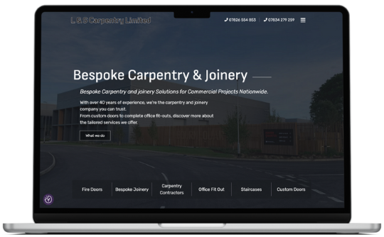 Bespoke carpentry business website design