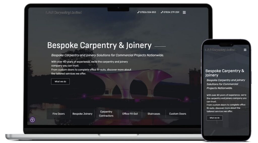 L & S Carpentry Website Design